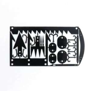 Zestaw do przetrwania wędkarskiego z 17 narzędziami, w tym haczykami, piłą, nożem i włócznią - Wędkarski zestaw przetrwania