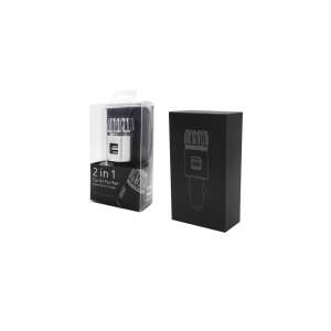 Ładowarka samochodowa USB i oczyszczacz powietrza, 2 w 1, srebrny - Zdrowie dziecka