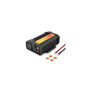 OT-CI-1 600W Inwerter samochodowy z zaciskami akumulatora, przetwornica 12V/24V na 220V AC z portami USB