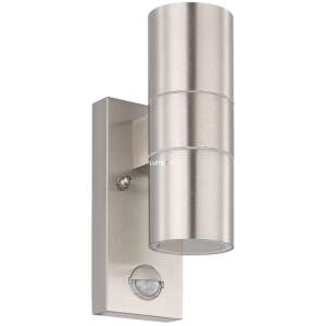 EGLO stainless steel outdoor wall light with motion sensor - Electrical Installation