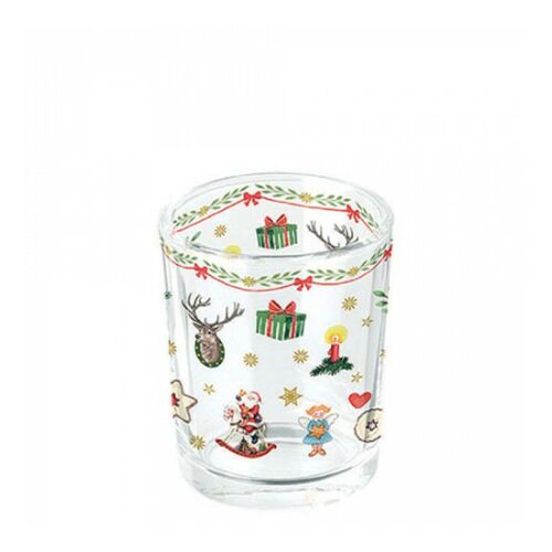 AMB.37314765 Ornaments all over üveg mécsestartó 5,5x6cm 113257012