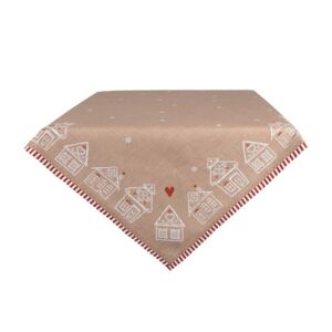 CLEEF.GBB01 Asztalterítő 100x100cm, 100% pamut, Gingerbread Bliss 113257040 - Clayre & Eef