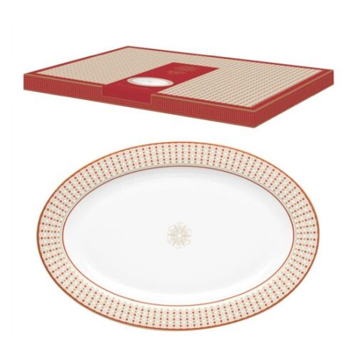 P.M.PM0132IMPE Porcelán ováltálca 36x24,5cm, dobozban, Imperial 113257060