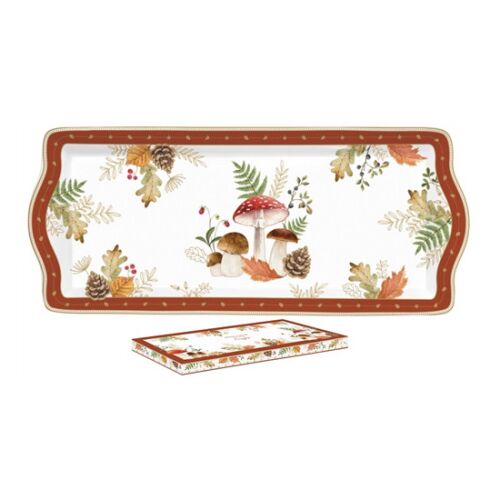 R2S.1109AUBR Porcelántálca 35x15cm, dobozban, Autumn Breeze 113257065