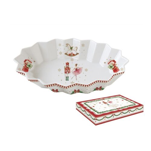 R2S.1048MNOE Porcelán ováltálca 27x17x4,5cm, dobozban, Magie de Noel 113257080