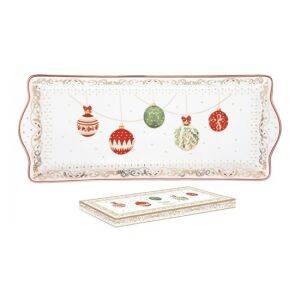 R2S.1109CEVE Porcelántálca 35x15cm, dobozban, Christmas Eve 113257088 - Tálca