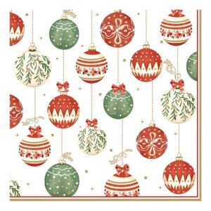 R2S.414CEVE Papírszalvéta 33x33cm, 20db-os, Christmas Eve 113257103 - Szalvéta