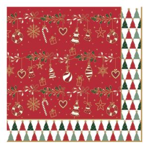 R2S.414FACH Papírszalvéta 33x33cm, Fancy Christmas,20db-os 113257104 - Szalvéta