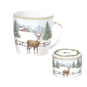 R2S.217WHIF Porcelánbögre 350ml, fémdobozban, White Forest 113257122 - Nonbrand Bögre