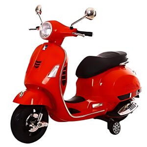 Elektromos robogó gyerekeknek, +3 éves JOZY, 2 újratölthető elem, maximális sebesség 6 km/h, egyszerű vezérlés és valósághű funkciók, piros modell