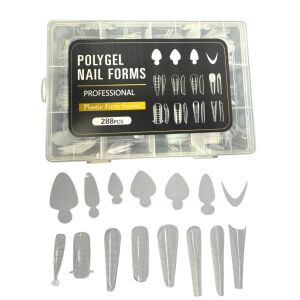 Polygel Műköröm Formák 288db-os Revers Tipp Készlet Szilikon Formákkal - Revers Cosmetics