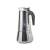 Stainless steel coffee maker, 12 cups, black