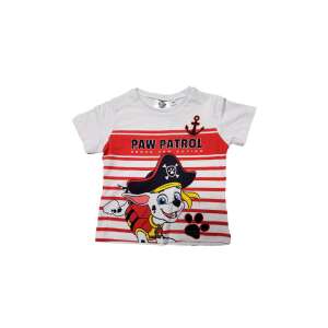 Mancs Őrjárat piros csíkos gyerek rövid póló, felső 98-116 cm 40384616 Gyerek póló