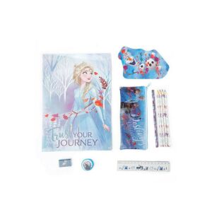Frozen 2 Stationery Set - Includes Notebook, Pencils, Ruler, Eraser, Sharpener, Pencil Case - Writing Tool Set