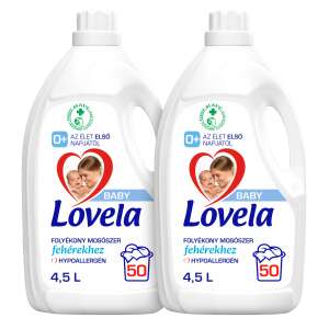 Lovela Baby Detergent lichid hipoalergenic pentru rufe albe 2x4.5l 76044112 Detergenti