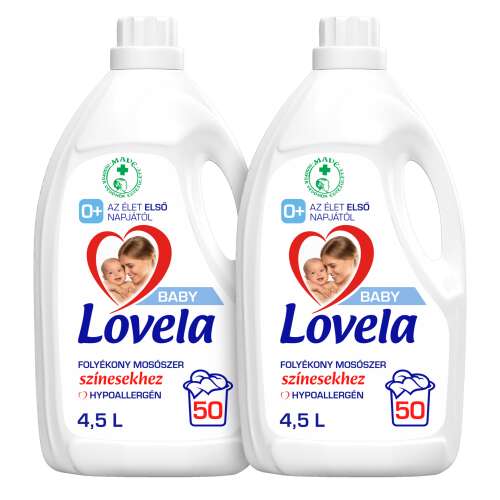 Lovela Baby Hypoalergenic Detergent lichid pentru haine colorate 2x4.5l