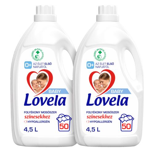 Lovela Baby Hipoallergén folyékony Mosószer színes ruhákhoz 2x4,5L - 100 mosás