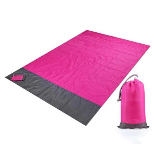 Összehajtható, vízálló strandszőnyeg, piknik takaró Rózsaszín 39979359
