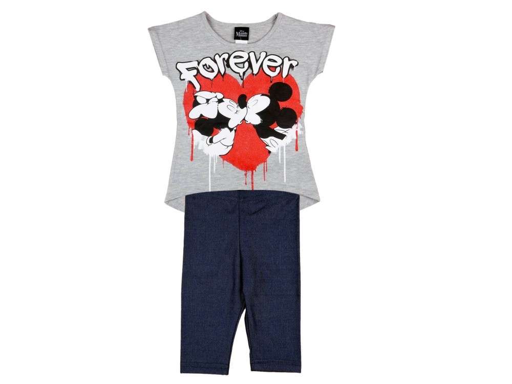 Disney 2 részes Szett - Minnie Mouse - szürke-kék