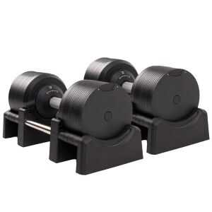 Zoco Body Fit állítható súlyzókészlet, 47kg összsúly, fekete acél - Alakformálás