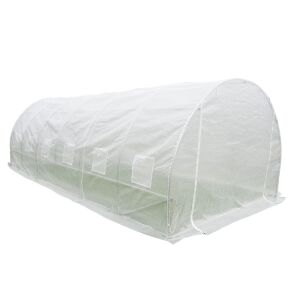 Fóliasátor 200x300x600 cm erősített vázzal+fólia fehér 113284567 - Kert