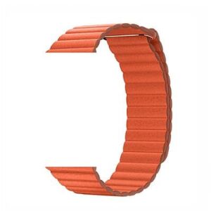Apple Watch mágneses bőróraszíj /narancs/ 44/45/46/49 mm