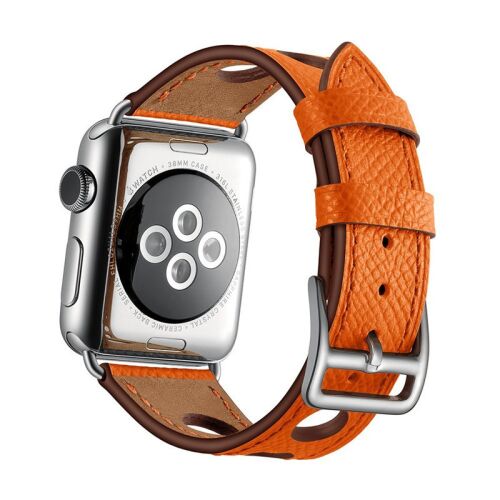 Apple Watch narancssárga rally bőr szíj 44/45/46/49 mm