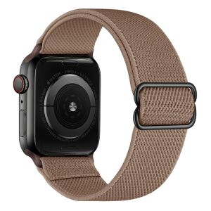 Apple Watch állítható rugalmas szövet óraszíj /barna/ 40/41 és 42mm
