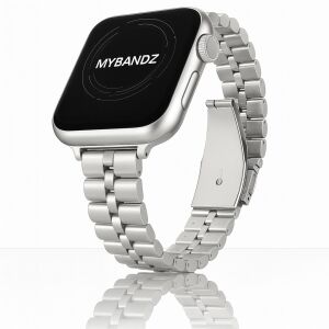 Apple Watch "Jubilee" láncszemes vékony fém óraszíj /ezüst/ 40/41 és 42mm 143149478 - Okosóra szíj