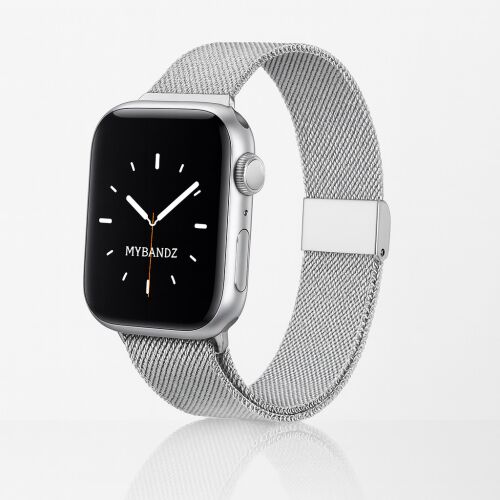 Apple Watch csatos milánói fém óraszíj /ezüst/ 44/45/46/49 mm 143150492