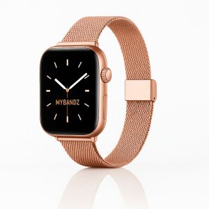 Apple Watch csatos milánói fém óraszíj /rosegold/ 44/45/46/49 mm 143149617 - Okosóra szíj