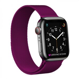 Apple Watch milánói fém óraszíj /fukszia/ 40/41 és 42mm