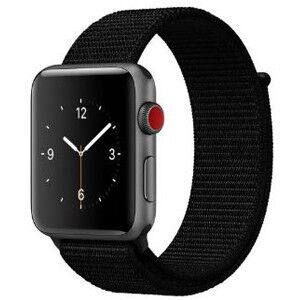 Apple Watch rugalmas szövet óraszíj /fekete/ 40/41 és 42mm