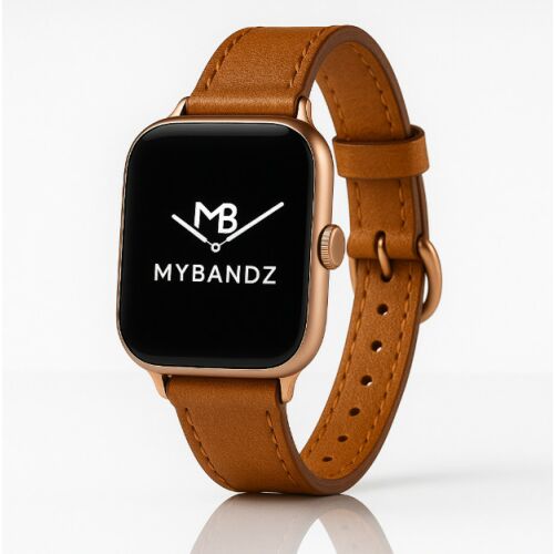 Apple Watch körcsatos bőróraszíj fém csattal /barna/ 44/45/46/49 mm 143149078