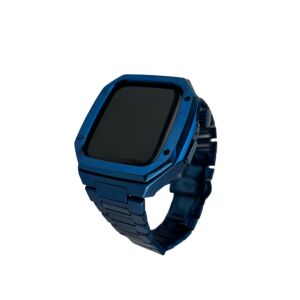 Apple Watch fém tok és szíj készlet (kék) - 44 mm