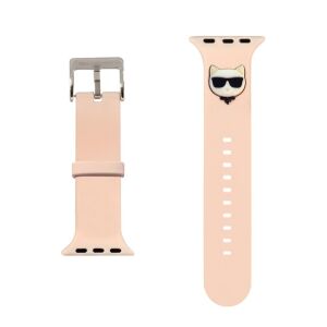 Karl Lagerfeld Choupette Head Apple Watch 42/44/45/49mm óraszíj pink
