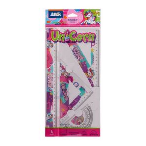 Vonalzó készlet Junior Honun S30 unikornis témával, 4 darabos 122959427 - Vonalzó