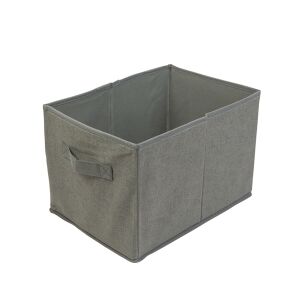 Bewello Sivý textilný úložný box 32x22x22 cm - Bewello