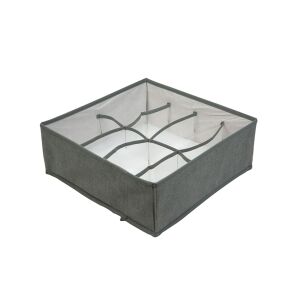 Szürke textil tárolódoboz, 8 rekeszes - Bewello