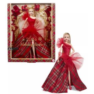 Barbie 2024 Holiday Doll with Blonde Hair in Box - Mattel