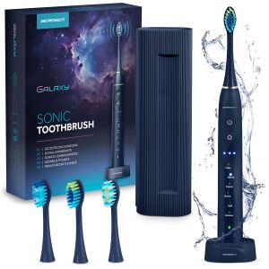 Berdsen Galaxy Sonic Toothbrush set with charging station and brush heads - Mouth shower and Electric toothbrush