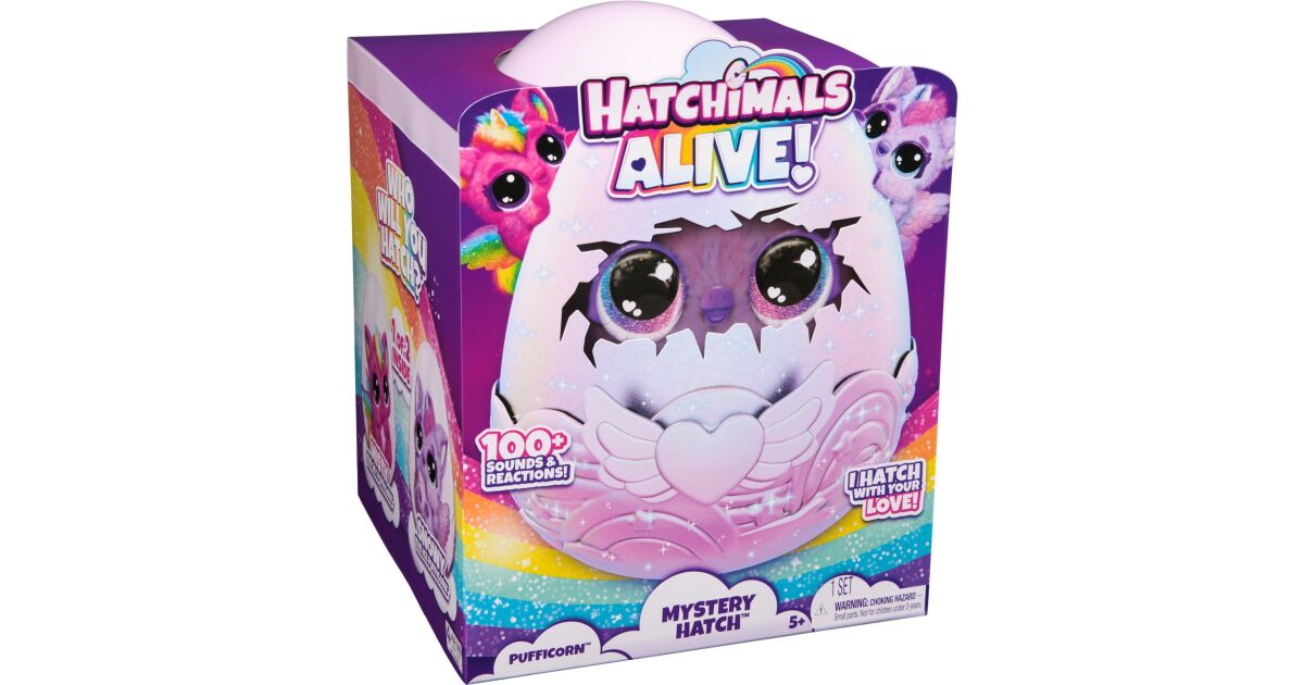Hatchimals Alive: Secret Giant Surprise Eggs Pufficorn