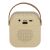Beige Portable Karaoke Speaker with USB and SD Card Ports