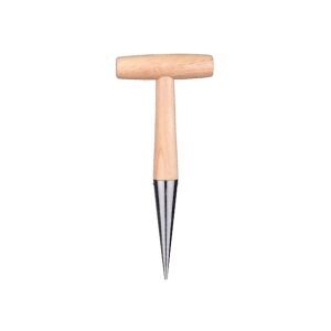Unealtă de plantat pentru grădină cu mâner de lemn și vârf metalic - Unelte de plantare