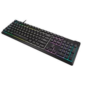 Corsair K55 CORE RGB fekete gamer billentyűzet, ferde nézet - Corsair