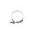 Turboworks 73-81mm hose clamp, stainless steel, front view