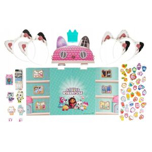 Компоненти на играта Gabby's Dollhouse Meow-mazing: дъска, ленти за глава, талисмани - Настолна игра и Маса за джаги и аксесоари
