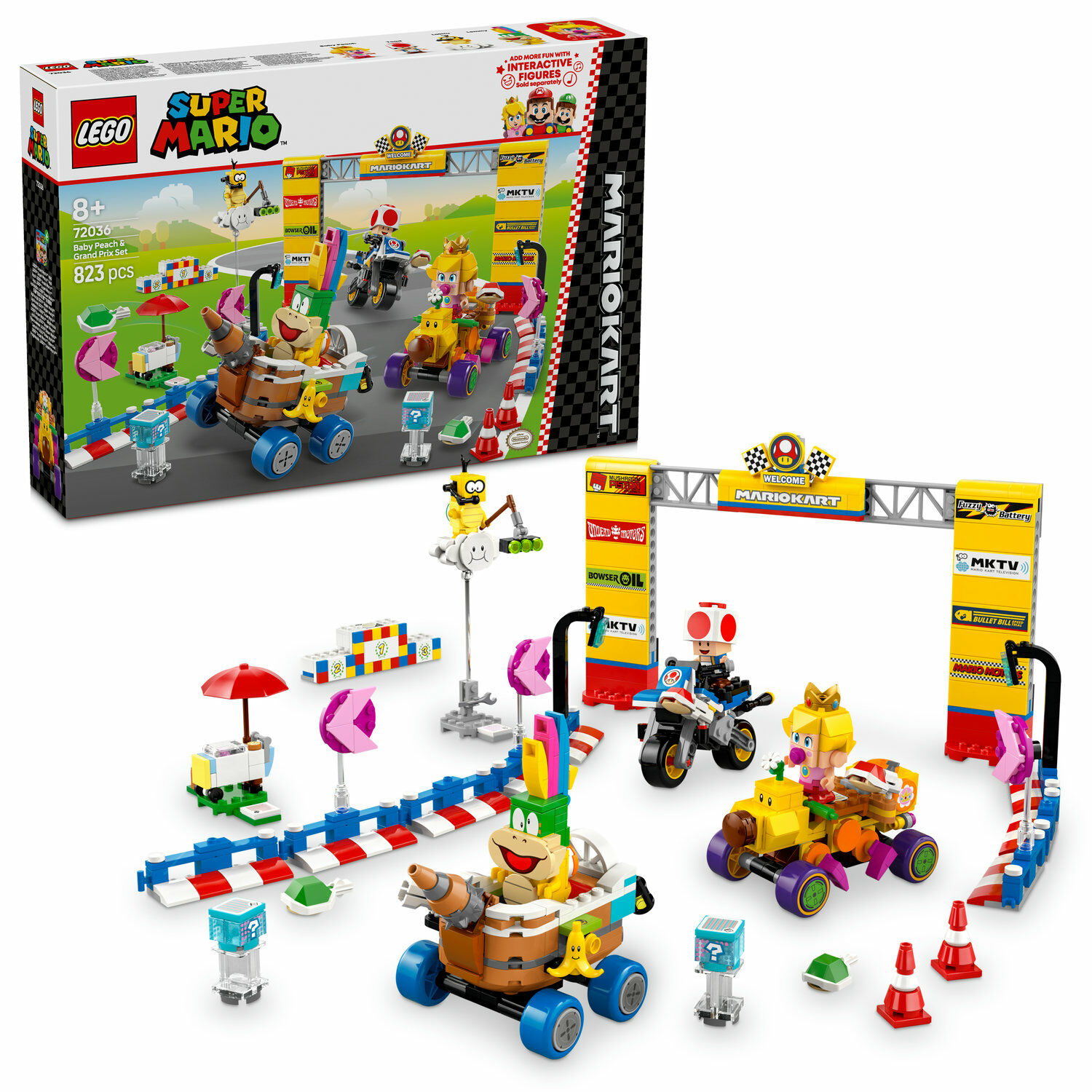 E-shop LEGO® Super Mario™ Mario Kart™ – Baby Peach a sada Grand Prix 72036