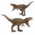 Two Jurassic World Colossal Attack T-Rex figures