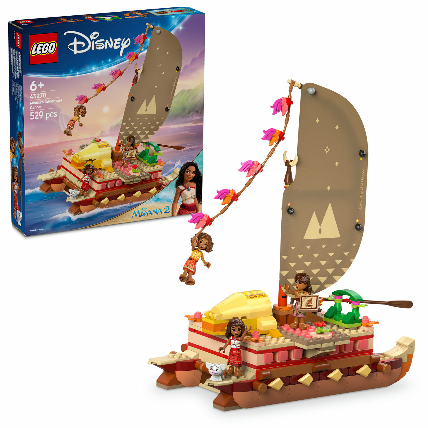 E-shop LEGO® Disney Princess Vaiana a dobrodružstvo na kanoe 43270